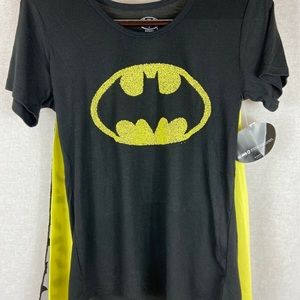 Batman Halloween shirt detachable capes junior S
